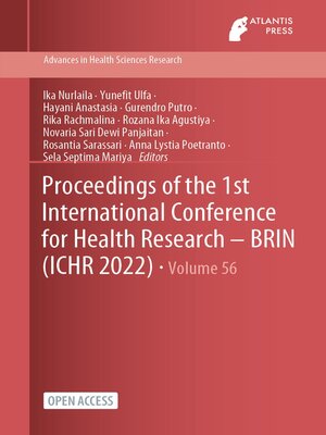 Proceedings of the 1st International Conference for Health Research – BRIN (ICHR 2022) - ebook